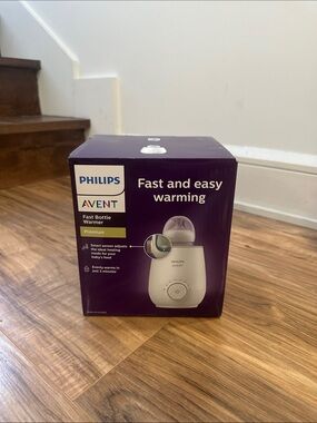 Philips Avent Fast Bottle Warmer - Purple and White Packaging